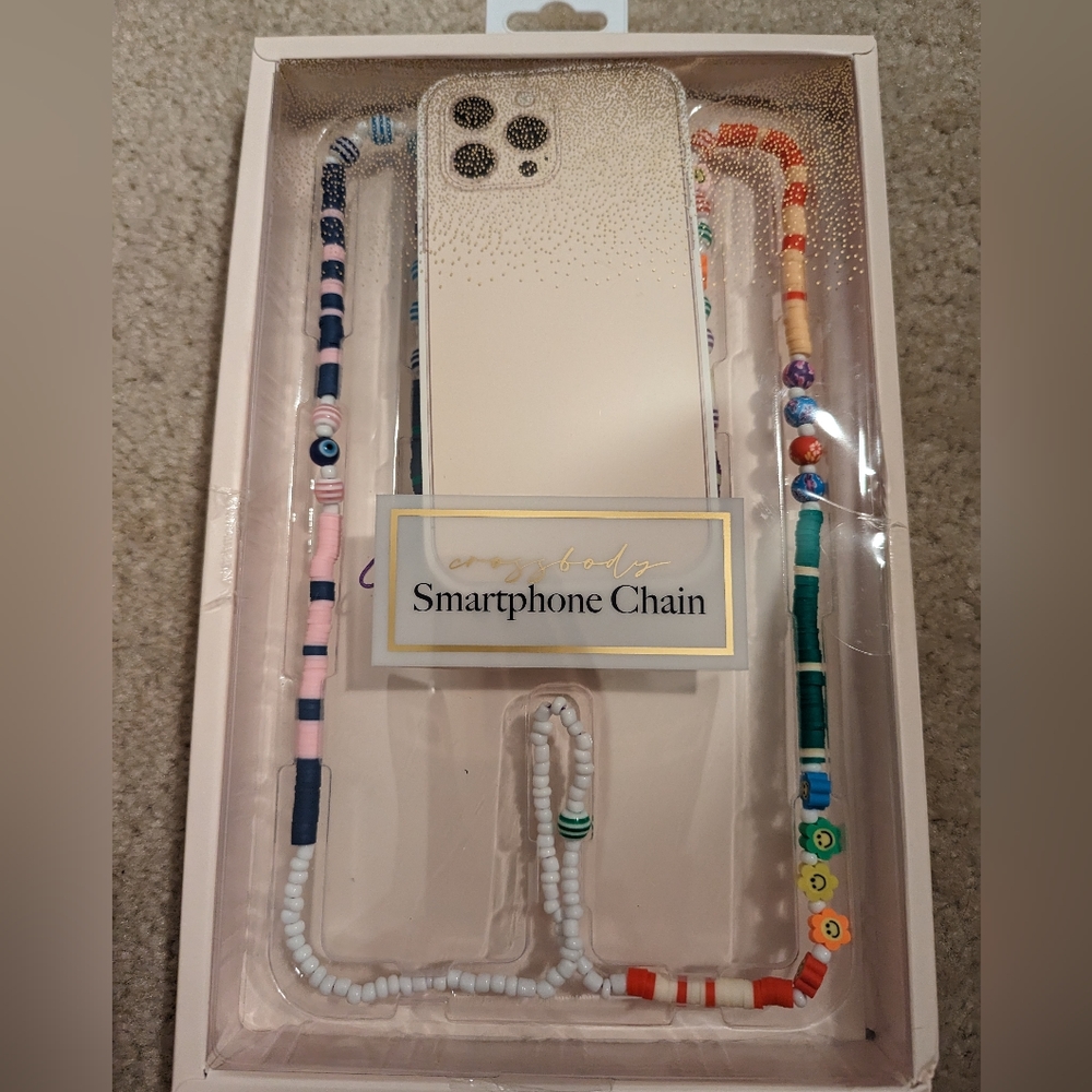 🍎3/$10 New Vivitar Beaded Crossbody Smartphone Chain Lanyard